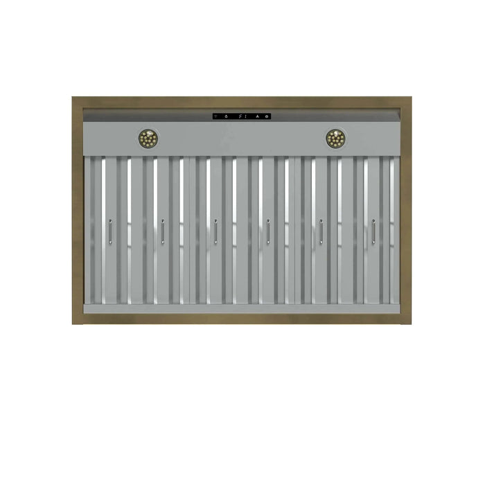 FORNO Vittorio 36" Wall Mount Range Hood FRHWM5078-36BLK09K