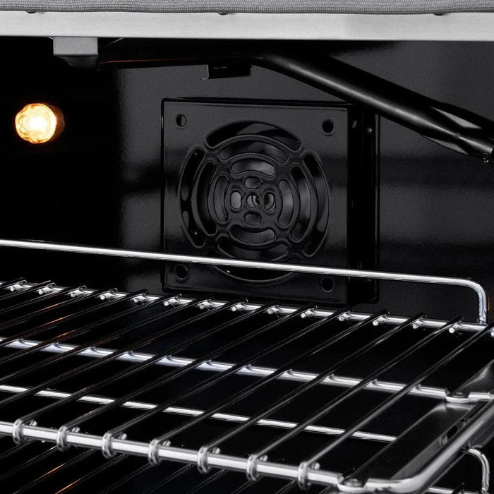 ZLINE 48" Gas Range, Convection Gas Oven, Stainless Steel,Matte Black  SGR-BLM-4809K