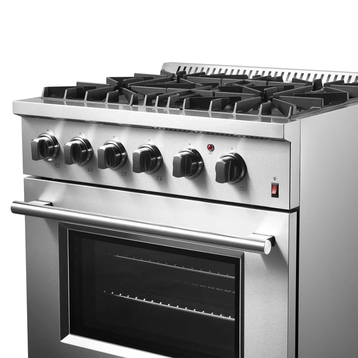 FORNO Marco 30" Dual Fuel Range FFSGS6197-3009K