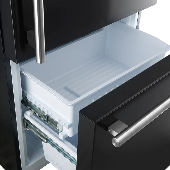 FORNO Espresso Milano 31" Right Swing Refrigerator FFFFD1785-31BLK09K