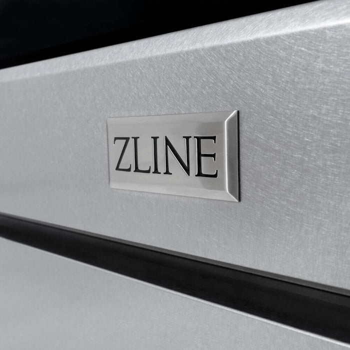 ZLINE 36" Select Dual Fuel Range Gas Cooktop Electric Convection Oven DuraSnow® Stainless Steel Brass Burners HDRS-BR-3609K