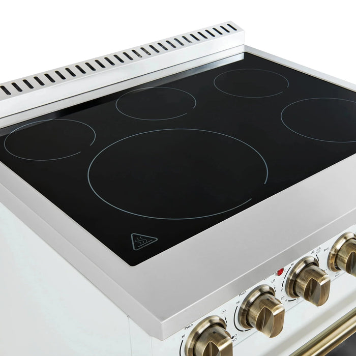 FORNO Paolo 30" Electric Range FFSEL6011-30WHT09K