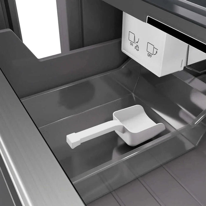 ZLINE 18" Panel Ready Left Hinge Column Freezer, Graphite Gray Interior  Champagne Bronze RBCFVLZ-18-CB09K