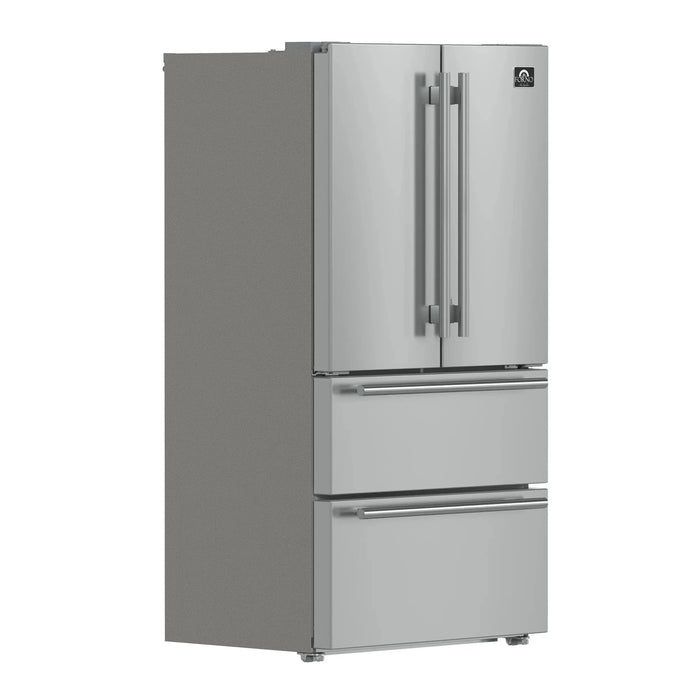Forno Appliance Package - 36" Gas Range, Dishwasher, 36" Refrigerator FBDL-004-01CAUS09K