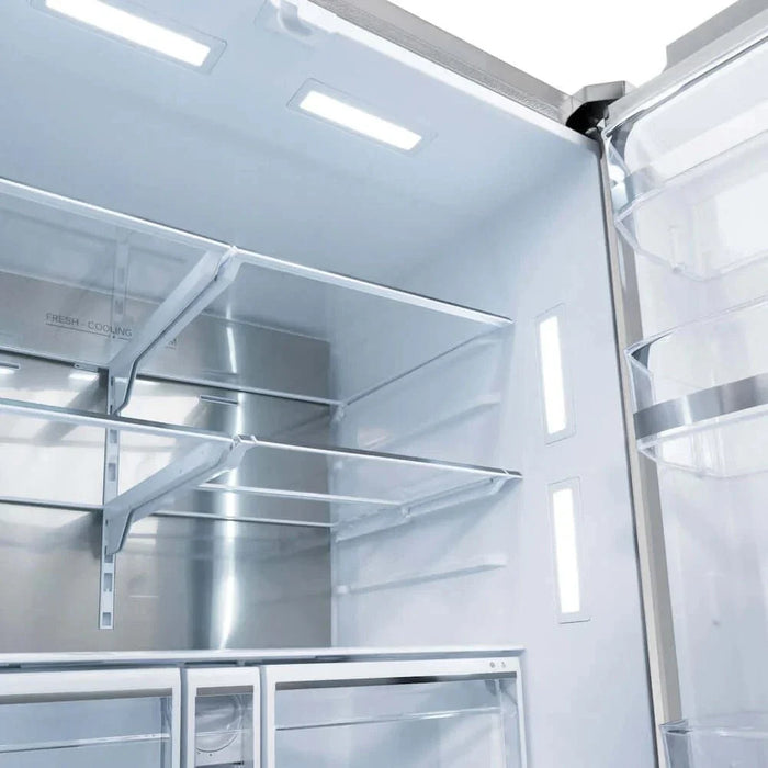 ZLINE 36" Refrigerator, Water, Ice Dispenser, Fingerprint Resistant, RSMZ-W-36-FG09K