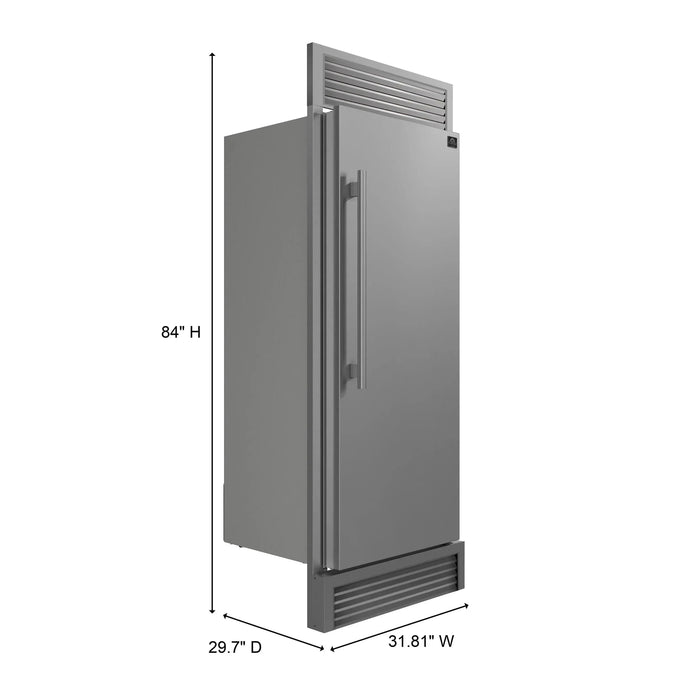 FORNO Maderno 32" Right Swing Convertible Refrigerator  FFFFD1722-32RSG09K