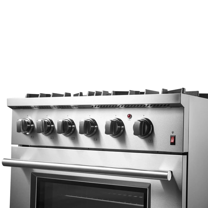 FORNO Marco 30" Dual Fuel Range FFSGS6197-3009K