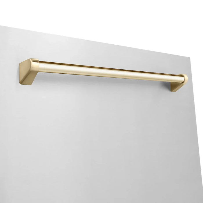 ZLINE Autograph Edition 48" Kitchen Package, Stainless Steel Dual Fuel Range, Range Hood, Dishwasher, French Door Refrigerator External Water Dispenser, 4AKPR-RARHDWM48-G09K