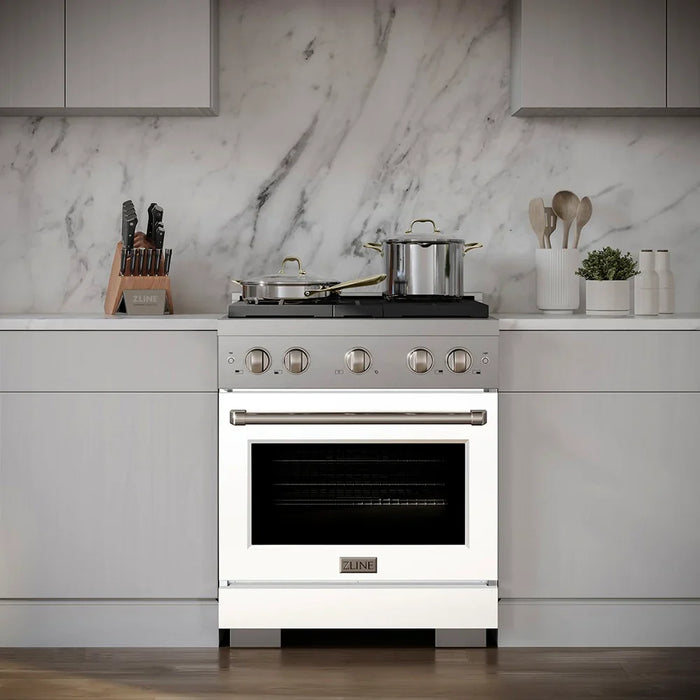 ZLINE 30" Paramount Dual Fuel Range DuoPro™ Cooktop, Electric Convection Oven PSDR-WM-3009K