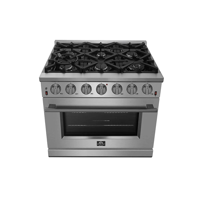 FORNO Massimo 36″ Gas on Gas Range FFSGS6239-3609K