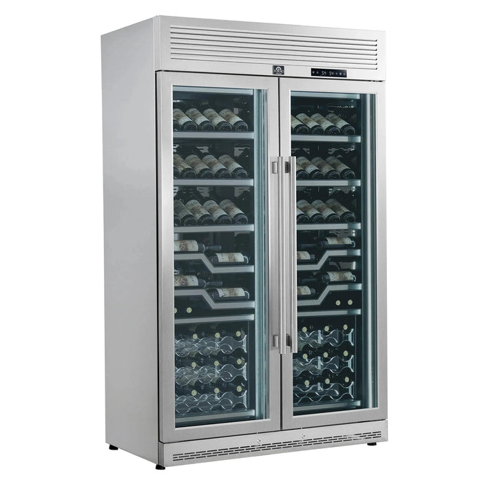 FORNO Abruzzo 48" 102 Bottle Dual Zone Wine Cooler FWCDR6611-48S09K