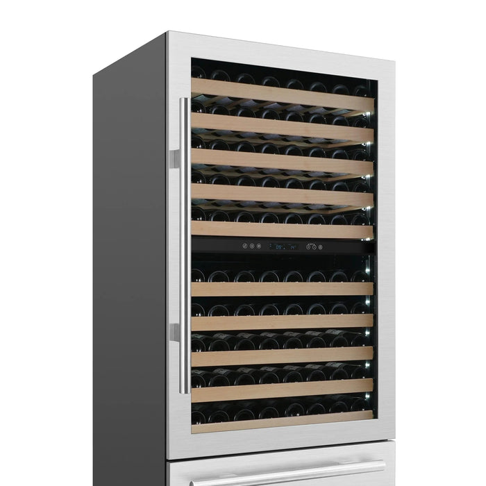 FORNO Celano 30" 150 Bottle and 252 Can Dual Zone Wine Cooler FWCDR6697-30S09K