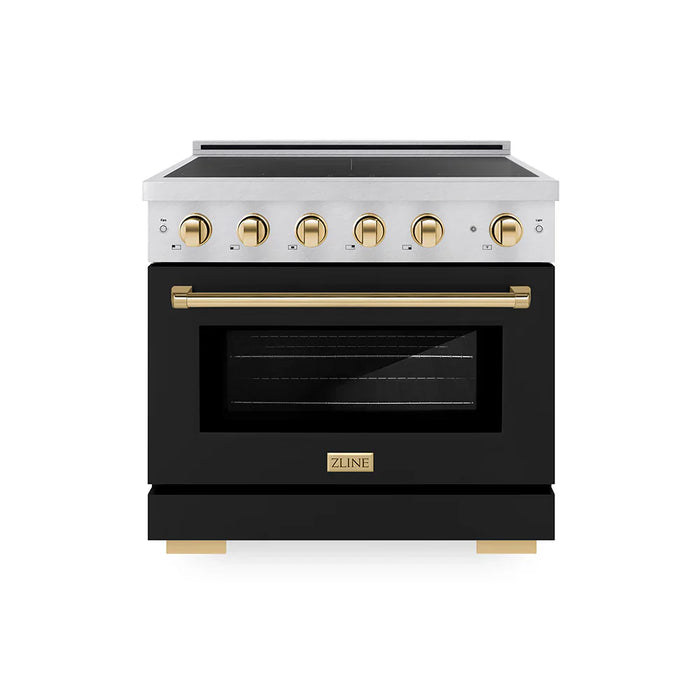 ZLINE Paramount Induction Range, Cooktop, Electric Convection Oven SINRZ-BLM09K