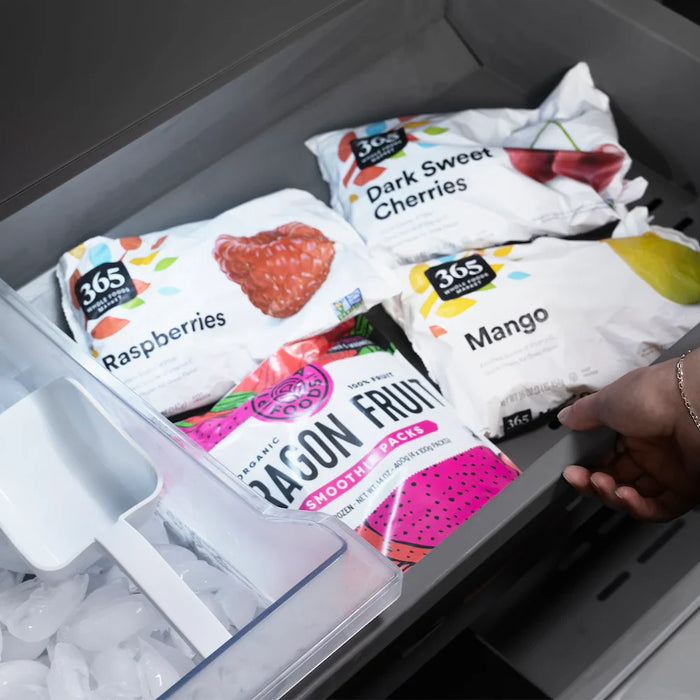 ZLINE 36" French Door Built-In Bottom Freezer Refrigerator, Water Dispenser, Ice Maker, Stainless Steel SRBIV-304-3609K