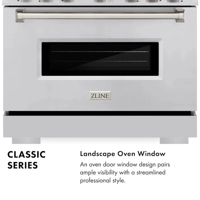 ZLINE 30"Classic Gas Range, Convection Gas Oven, Stainless Steel, CGR3009K