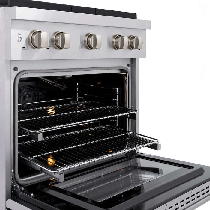 ZLINE 30"Gas Range, Convection Gas Oven , DuraSnow® Stainless Steel, SGRS-3009K
