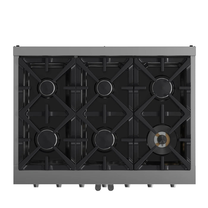 FORNO Massimo 36" French Door Gas on Gas Range FFSGS6439-3609K