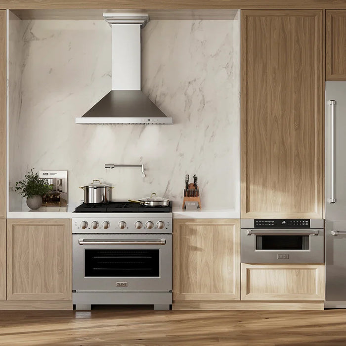 ZLINE 36" Paramount Gas Range DuoPro™ Cooktop, Convection Gas Oven PSGRS-3609K