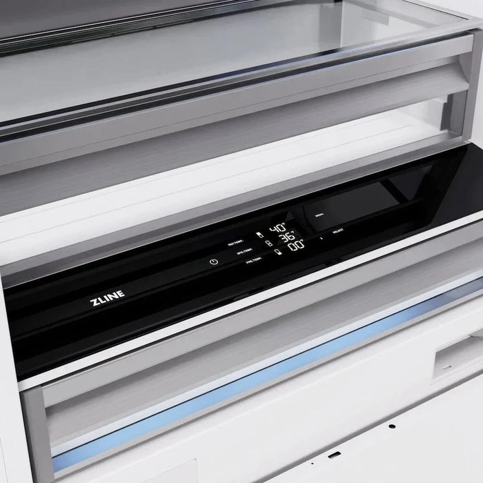 ZLINE 36" Panel Ready Built-In Bottom Freezer Refrigerator,Water Dispenser, Ice Maker, RBIT-3609K