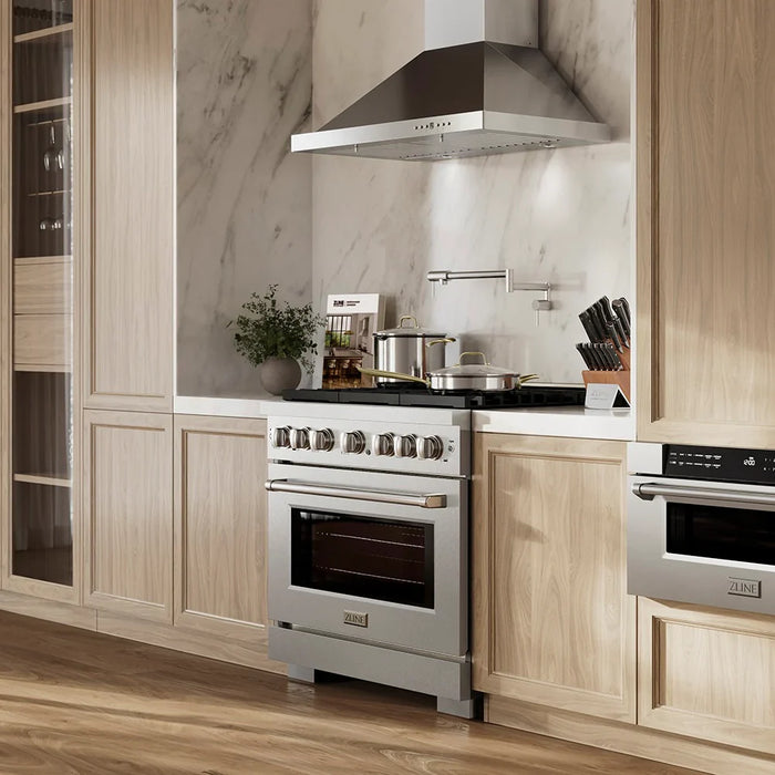 ZLINE 36" Paramount Gas Range DuoPro™ Cooktop, Convection Gas Oven PSGRS-3609K