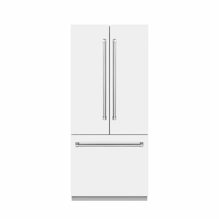 ZLINE 36" French Door Built-In Bottom Freezer Refrigerator, Water Dispenser, Ice Maker SRBIV-BS-3609K
