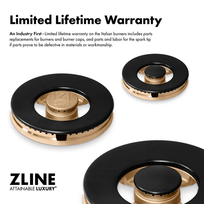 ZLINE 30" Paramount Gas Range DuoPro™ Cooktop, Convection Gas Oven PSGRZ-WM-30-MB09K