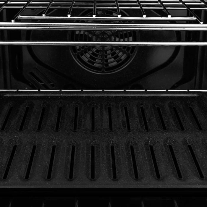 ZLINE Kitchen Package Refrigerator, Rangetop, Rangehood, Wall Oven, 4KPR-RTBRH36-AWS09K