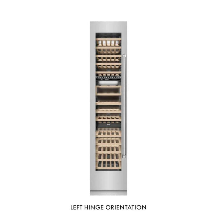 ZLINE 18"Triple Zone 68 Bottle Left Hinge Column Wine Cooler, Stainless Steel RCWVL-304-1809K