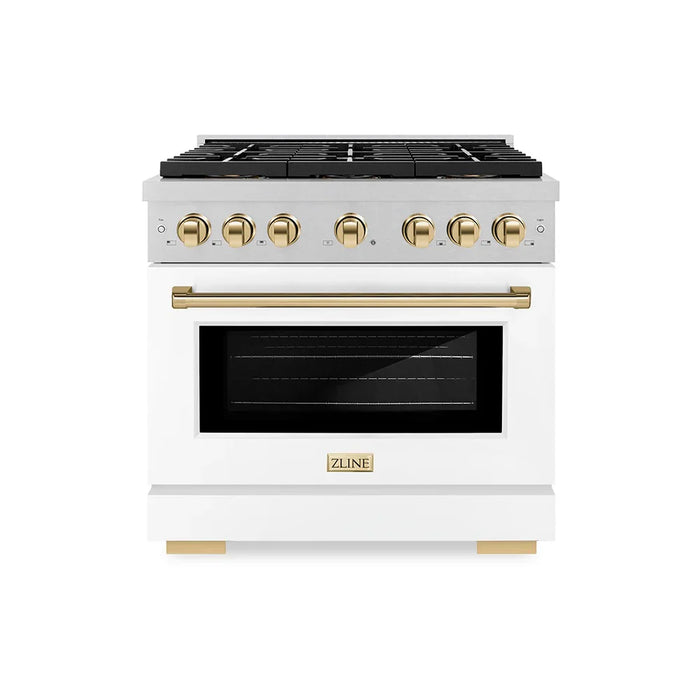 ZLINE 36" Paramount Dual Fuel Range DuoPro™ Cooktop, Electric Convection Oven PSDRSZ-WM-36-G09K