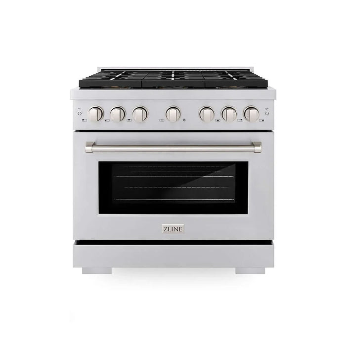 ZLINE 36" Paramount Gas Range DuoPro™ Cooktop, Convection Gas Oven PSGR3609K
