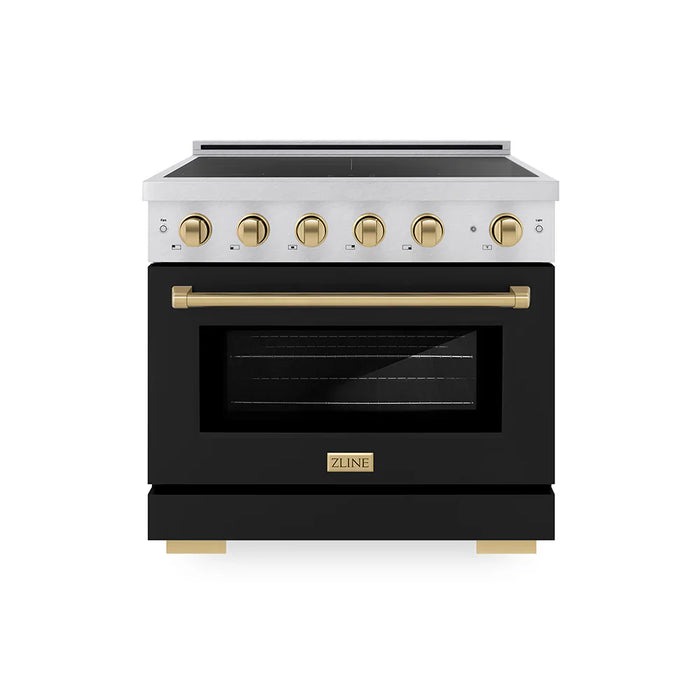 ZLINE Paramount Induction Range, Cooktop, Electric Convection Oven SINRZ-BLM09K