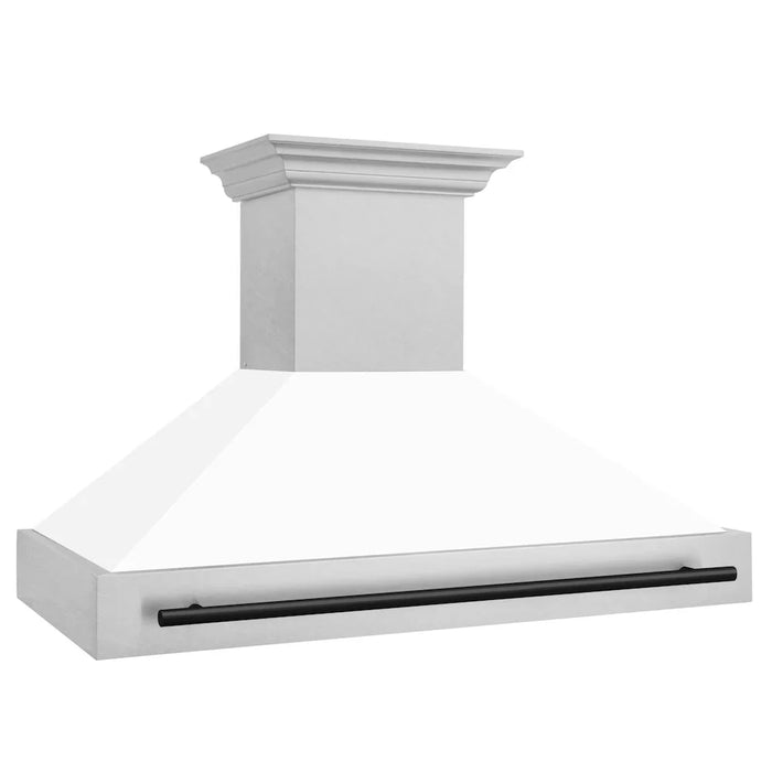 ZLINE 48" Autograph DuraSnow White Range Hood 8654SNZ-WM48-MB09K