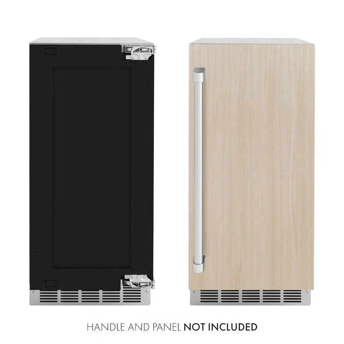 ZLINE 15" Touchstone Clear Cube Ice Maker Drain Pump Panel Ready Door ICCDP-1509K