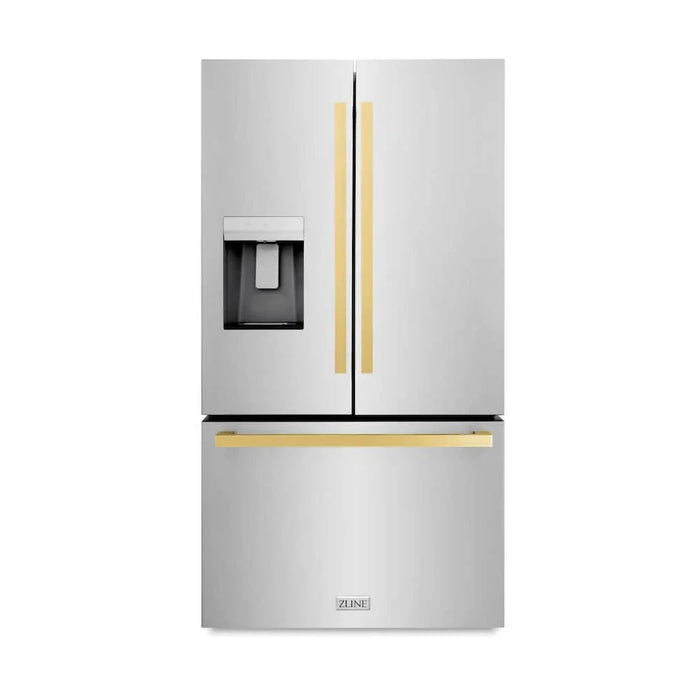 ZLINE 36" Refrigerator, Water, Ice Dispenser, Fingerprint Resistant, RSMZ-W-36-FG09K