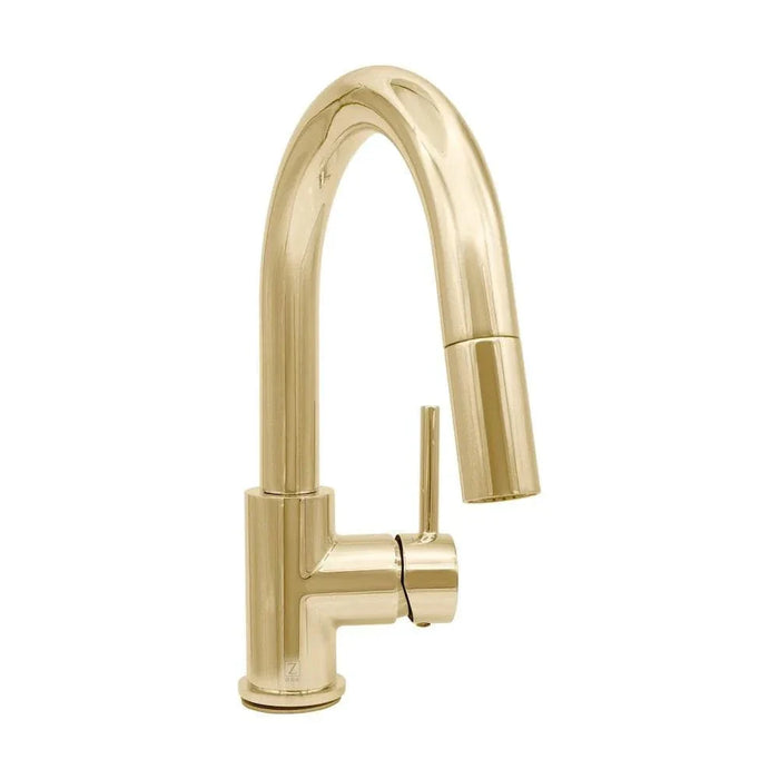 ZLINE Dante Kitchen Faucet In Polished Gold, DNT-KF-PG09K