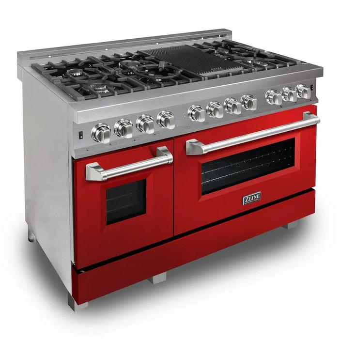 ZLINE 48" Bundle Range RAS-RG-48 & Range Hood 8654RG-48, 2KP-RASRGRH4809K