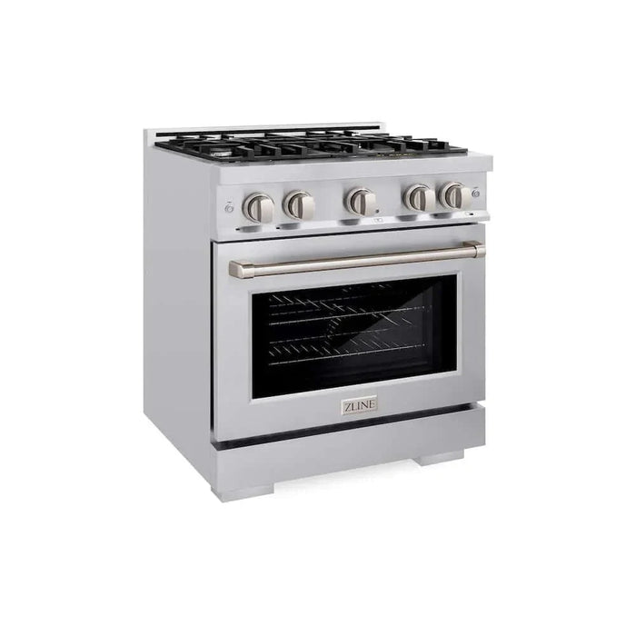 ZLINE 30" Select Dual Fuel Range Gas Cooktop Electric Convection Oven Stainless Steel HDR3009K