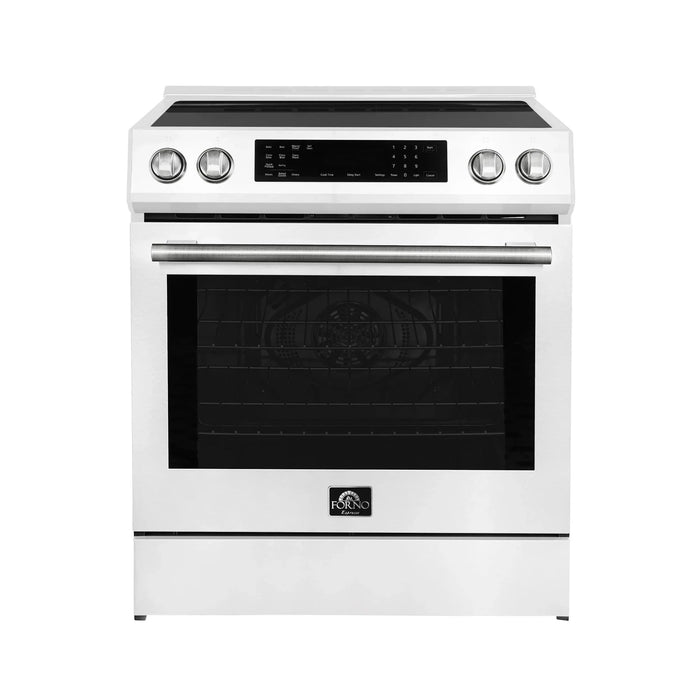 FORNO Espresso Donatello 30" Induction Range, FFSIN0905-30WHT09K