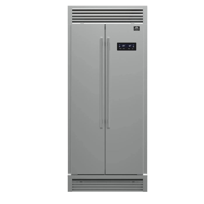 FORNO Salerno 37" Side-by-Side Built-In Refrigerator FFRBI1805-37SG09K