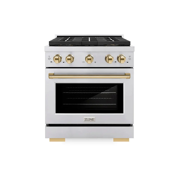 ZLINE 30" Paramount Dual Fuel Range DuoPro™ Cooktop, Electric Convection Oven PSDRSZ-30-G09K
