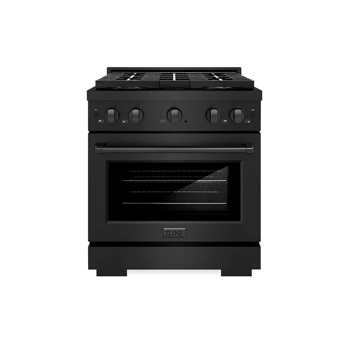 ZLINE 30" Paramount Gas Range DuoPro™ Cooktop, Convection Gas Oven PSGRB-3009K