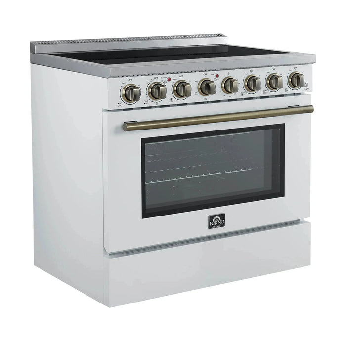 FORNO Paolo 36" Electric Range FFSEL6011-36WHT09K