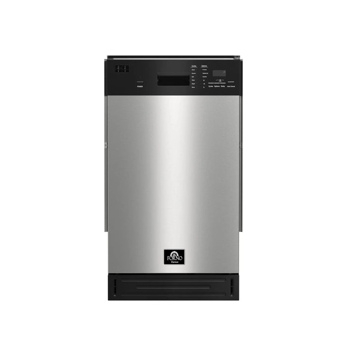 Forno Espresso 18" Built-in Dishwasher, Stainless Steel, FDWBI8041-18S09K