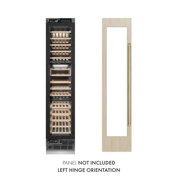 ZLINE 18" Triple Zone 68 Bottle Panel Ready Column Left Hinge Wine Cooler Champagne Bronze RBCWVLZ-18-CB09K