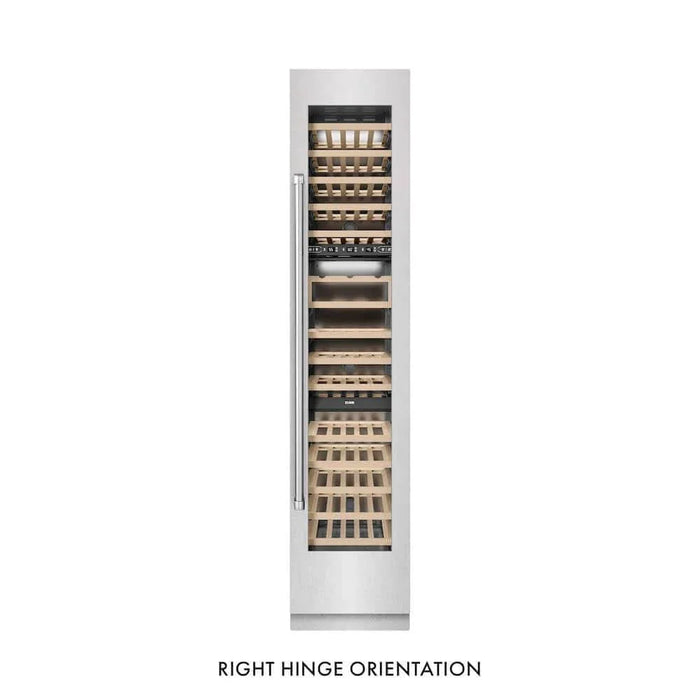 ZLINE 18"Triple Zone 68 Bottle Right Hinge Column Wine Cooler, DuraSnow® Stainless Steel RCWVR-SN-1809K