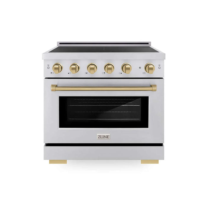 ZLINE 36" Paramount Induction Range, Cooktop, Electric Convection Oven SINRZ-3609K
