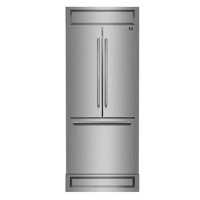 FORNO Gallipoli 35" French Door Built-In Refrigerator FFFFD1974-35MG09K