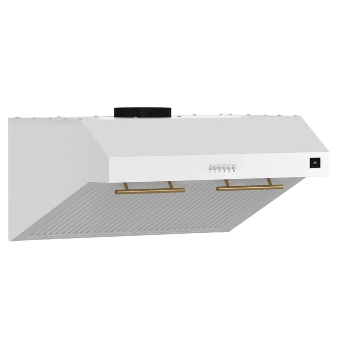 FORNO Espresso Bari 30" 400 CFM Under Cabinet Range Hood FRHUC5255-30WHT09K