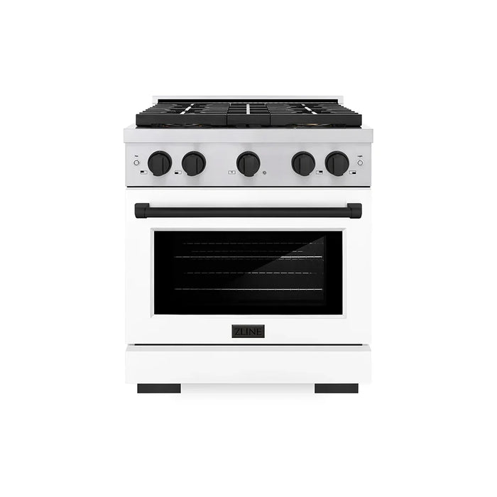 ZLINE 30" Paramount Gas Range DuoPro™ Cooktop, Convection Gas Oven PSGRZ-WM-30-MB09K