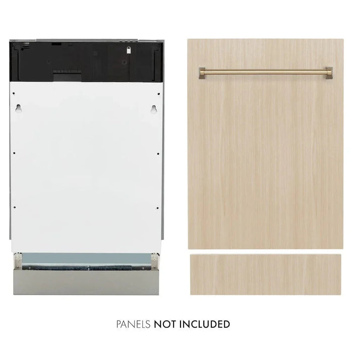 ZLINE Autograph 18" Dishwasher Stainless, Gold DWVZ-18-G09K